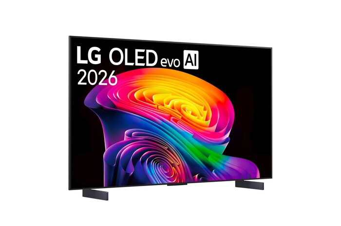 Foto inclinata TV OLED42C65LA 2026